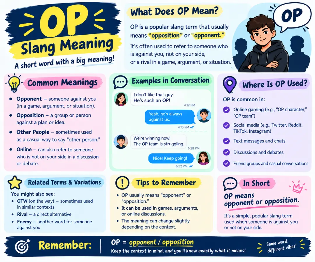 op meaning slang