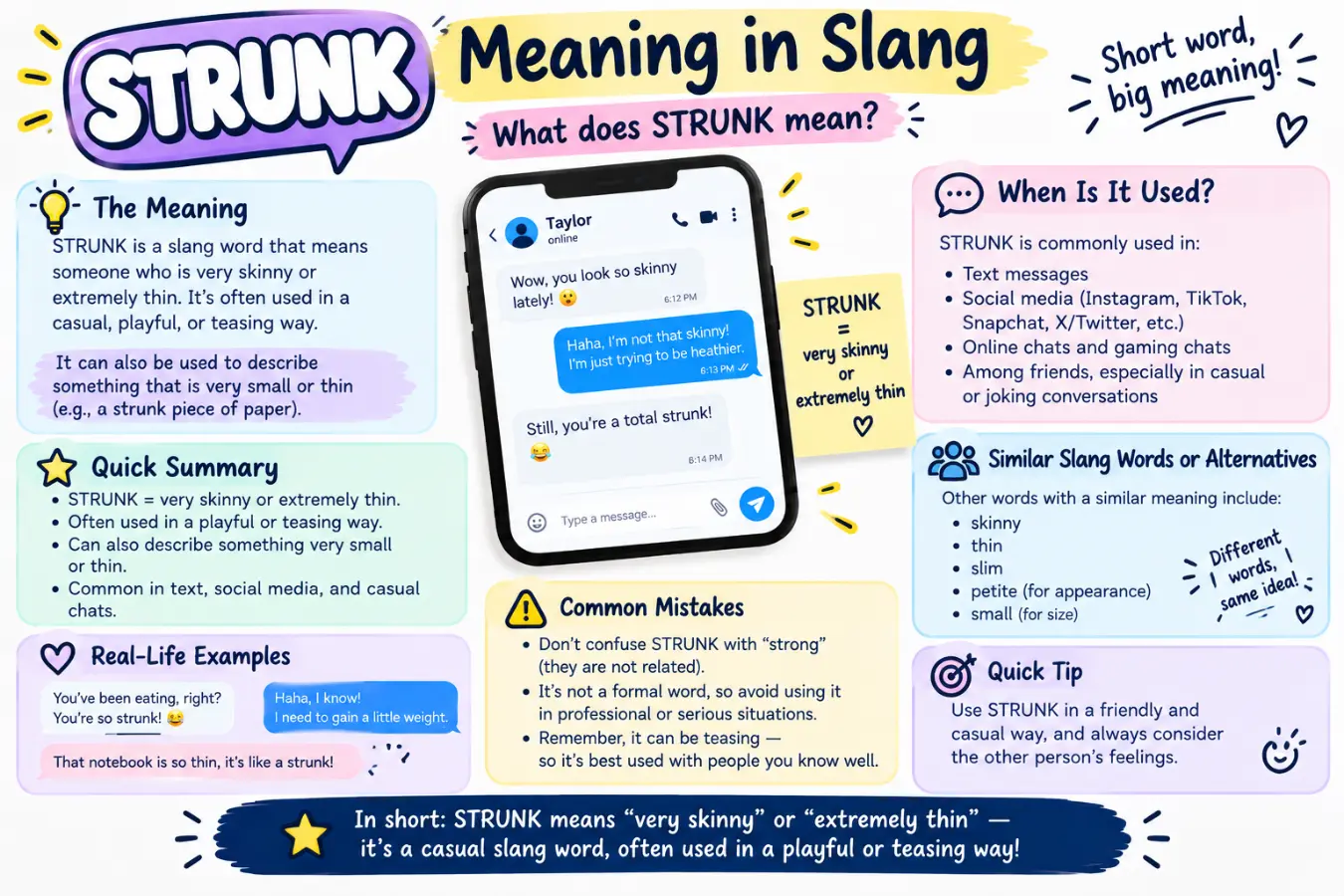 strunk meaning slang