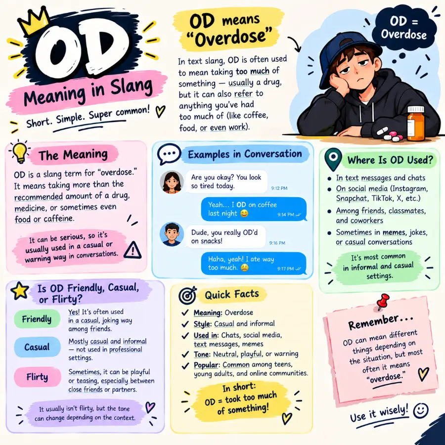 od meaning slang