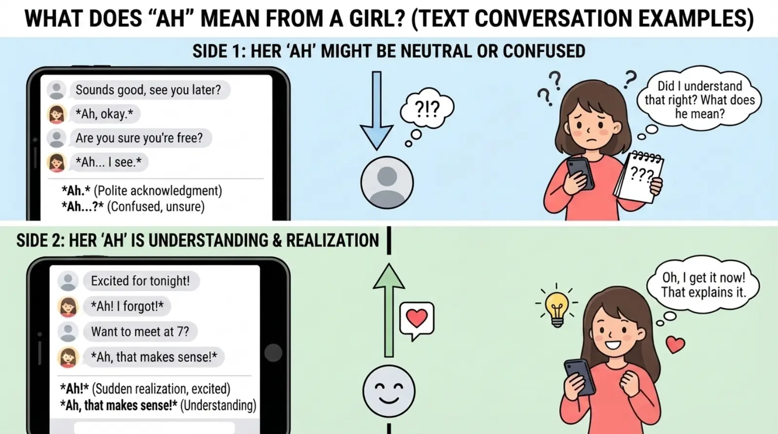 ah meaning in text