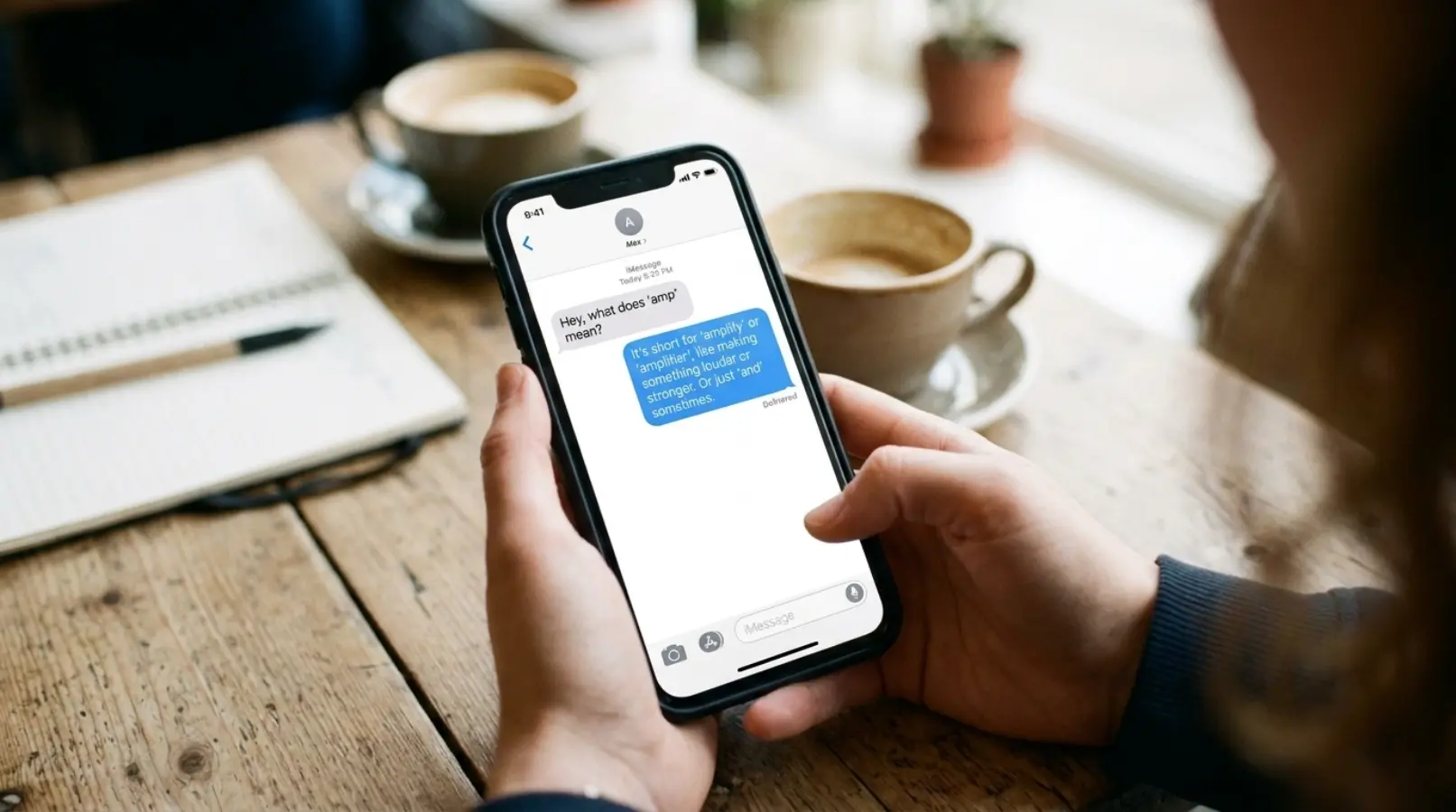 amp meaning in text
