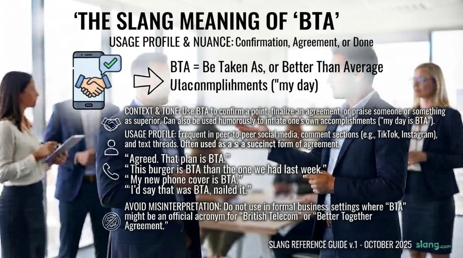 bta meaning slang