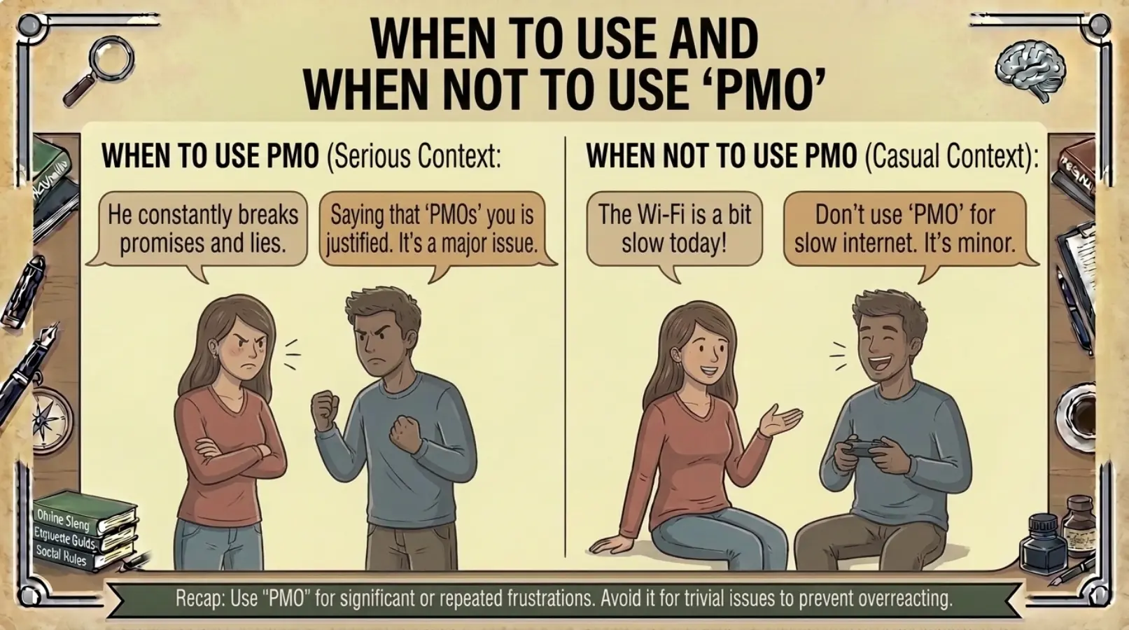 pmo meaning slang