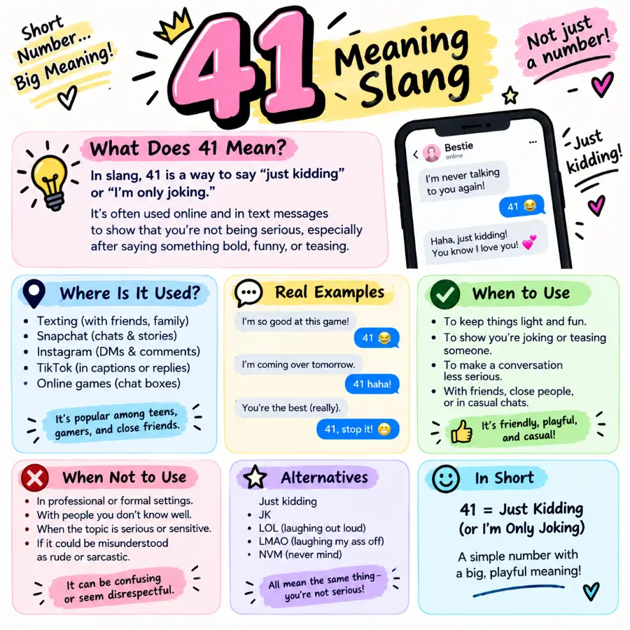 41 meaning slang