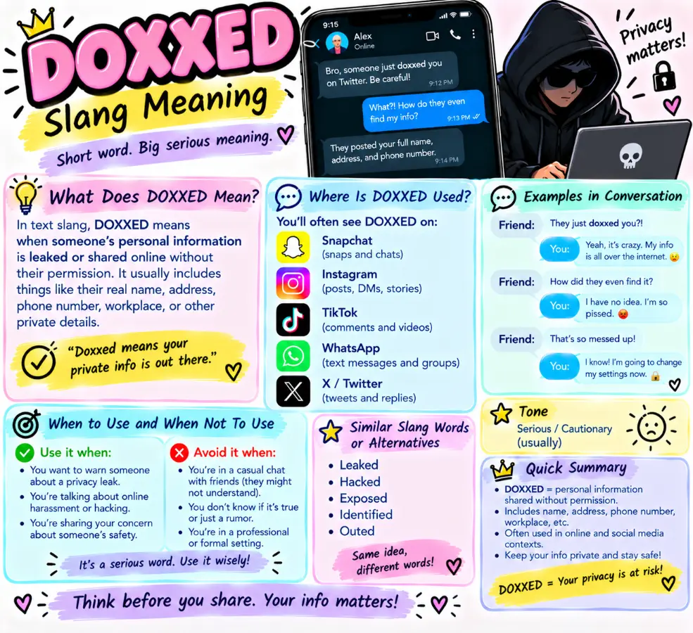 doxxed meaning slang