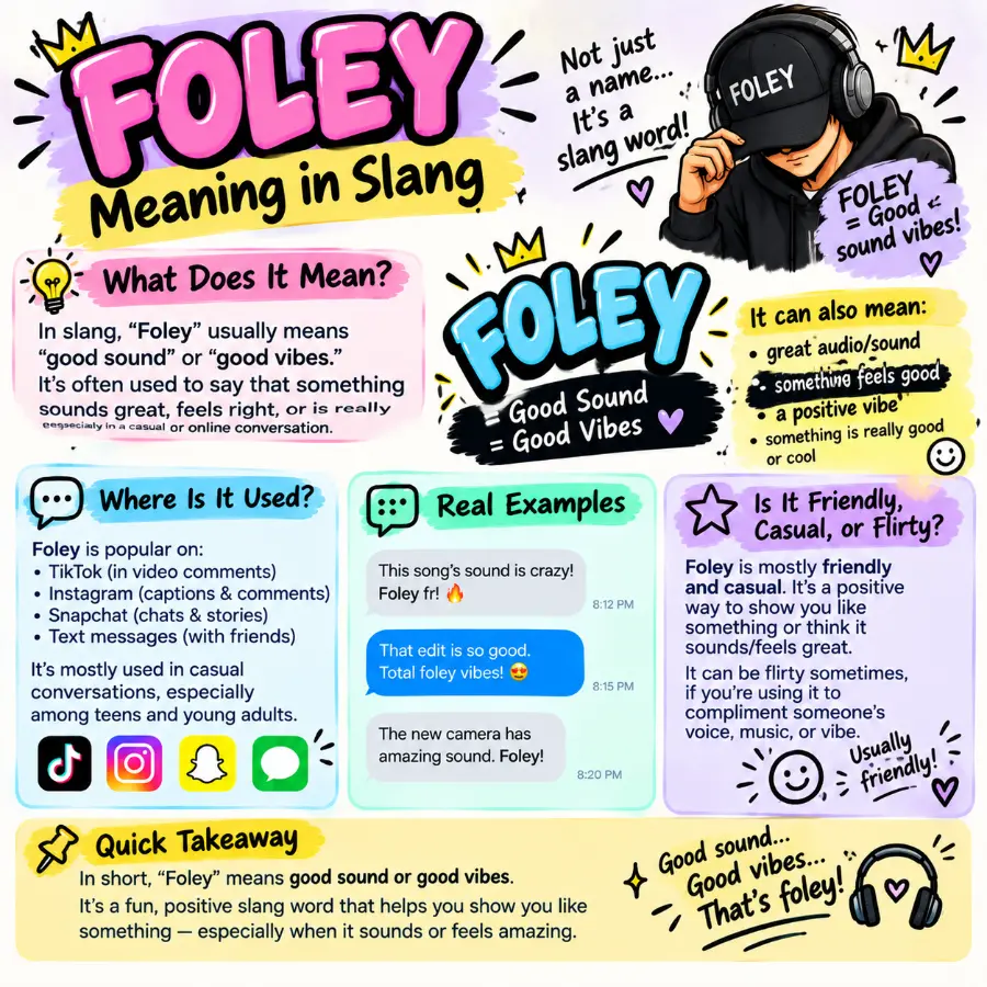 foley meaning slang