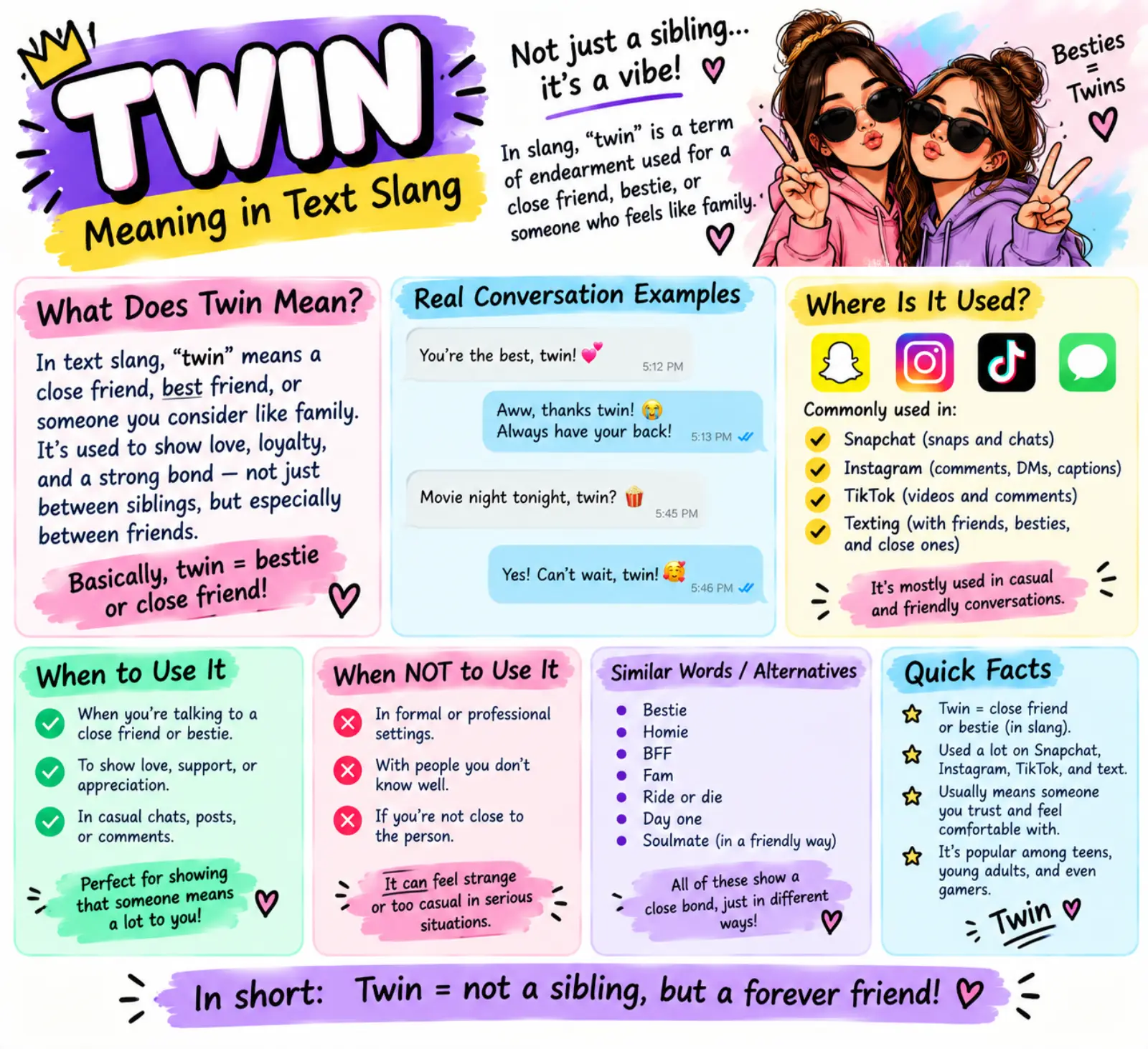 twin meaning slang