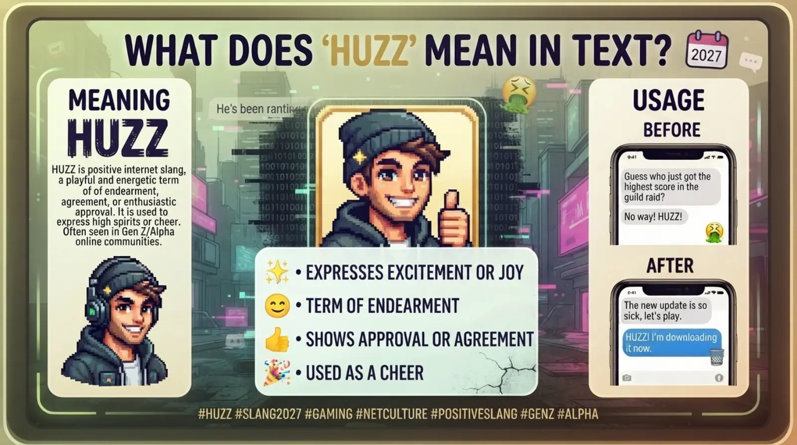 huzz meaning slang